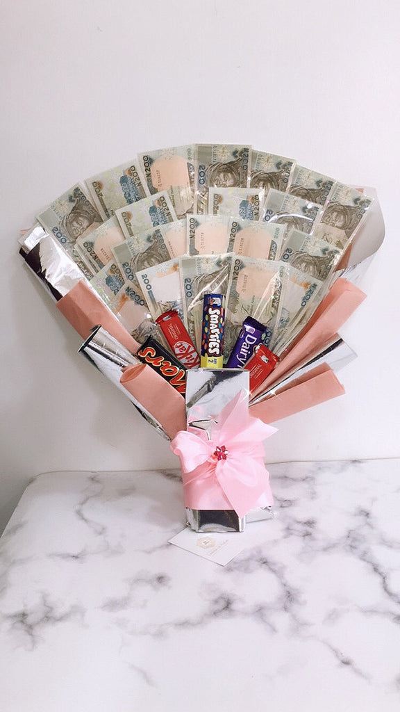 Money with Candy Bouquet