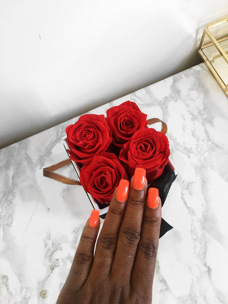 BOX OF 4 ETERNITY ROSES