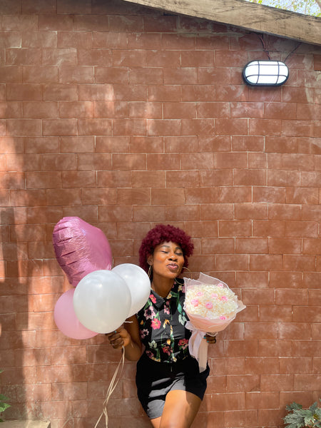 MIXED BOUQUET AND BALLON