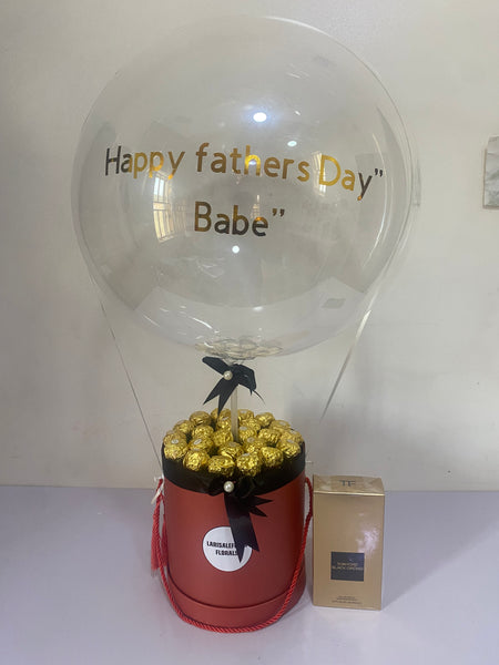 FERRERO AND CUSTOMIZED BALLONS (PERFUME NOT INCLUDED)