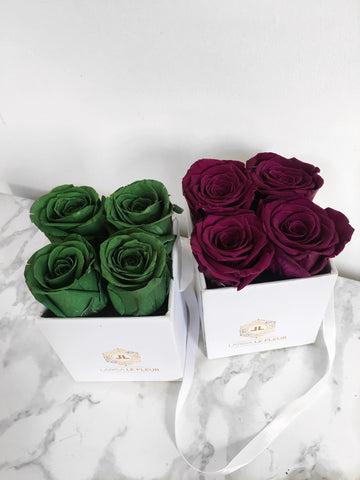 BOX OF 4 ETERNITY ROSES