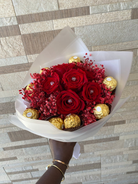 ROSES AND CHOCOLATE BOUQUET